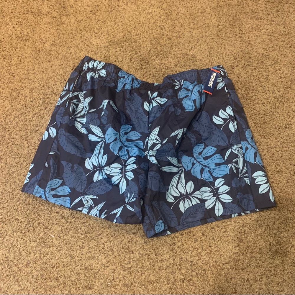 Men's Swim Trunks Hawaiian Black 2XL New